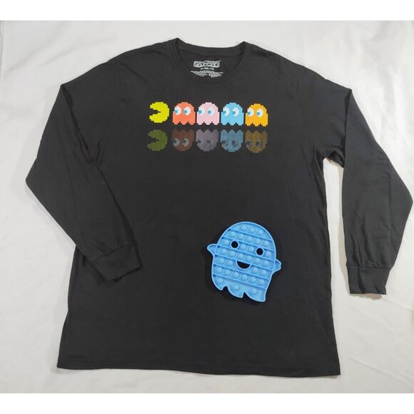 Bandai Namco Other - Bandai Pacman Long Sleeve Black 2X Pacman Shirt Bubblepop Ghost Toy